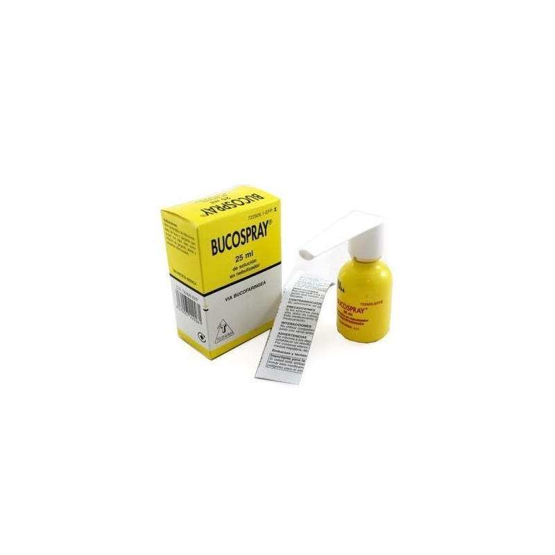 BUCOSPRAY 15 mg/ml + 0,5 mg/ml SOLUCION PARA PULVERIZACION BUCAL 1 FRASCO 25 ml