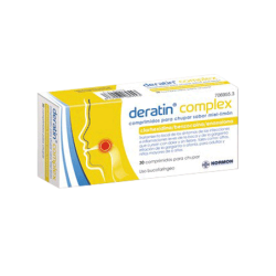 DERATIN COMPLEX 30 COMPRIMIDOS PARA CHUPAR (SABOR MIEL-LIMON)