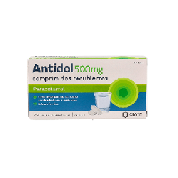 ANTIDOL 500 mg 20 COMPRIMIDOS RECUBIERTOS