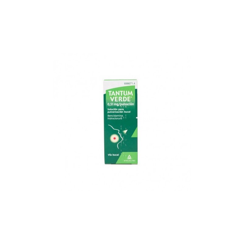 TANTUM VERDE 0,51 mg/PULSACION SOLUCION PARA PULVERIZACION BUCAL 1 FRASCO 15 ml