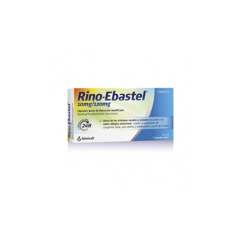 RINO-EBASTEL 10 mg/120 mg 7 CAPSULAS LIBERACION MODIFICADA