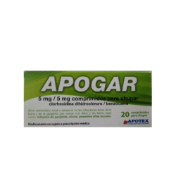 APOGAR 5 mg/5 mg 20 COMPRIMIDOS PARA CHUPAR
