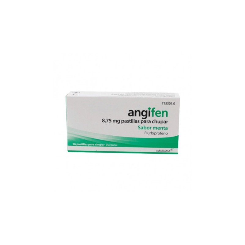 ANGIFEN 8,75 mg 16 PASTILLAS PARA CHUPAR (SABOR MENTA)