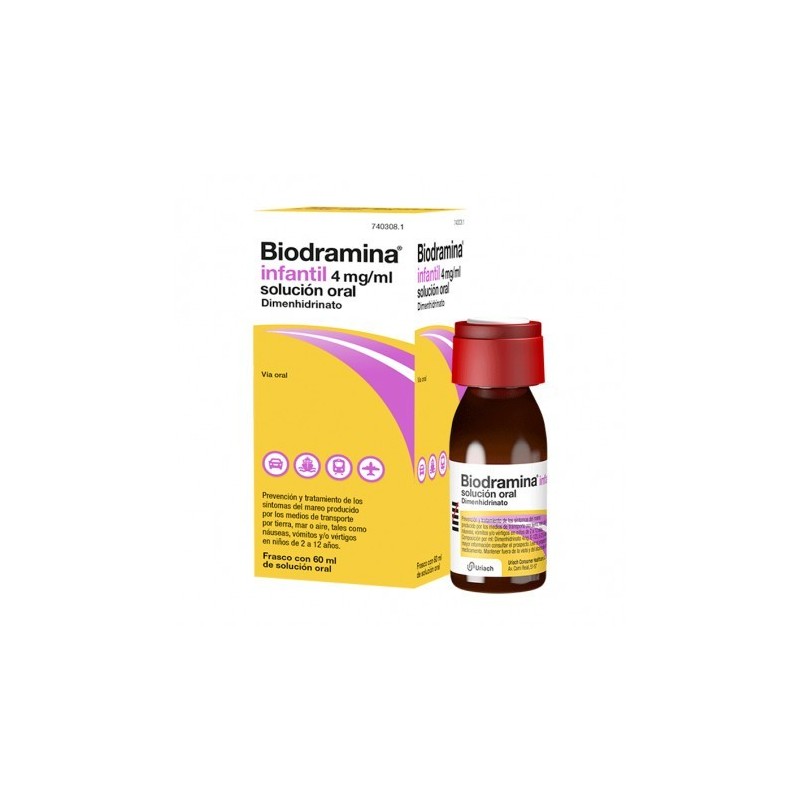 BIODRAMINA INFANTIL 4 mg/ml SOLUCION ORAL 1 FRASCO 60 ml