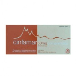 CINFAMAR 50 mg 10 COMPRIMIDOS RECUBIERTOS
