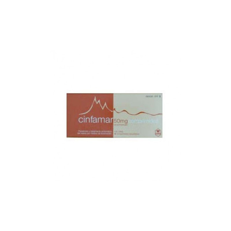 CINFAMAR CAFEINA 50 mg/50 mg 4 COMPRIMIDOS RECUBIERTOS