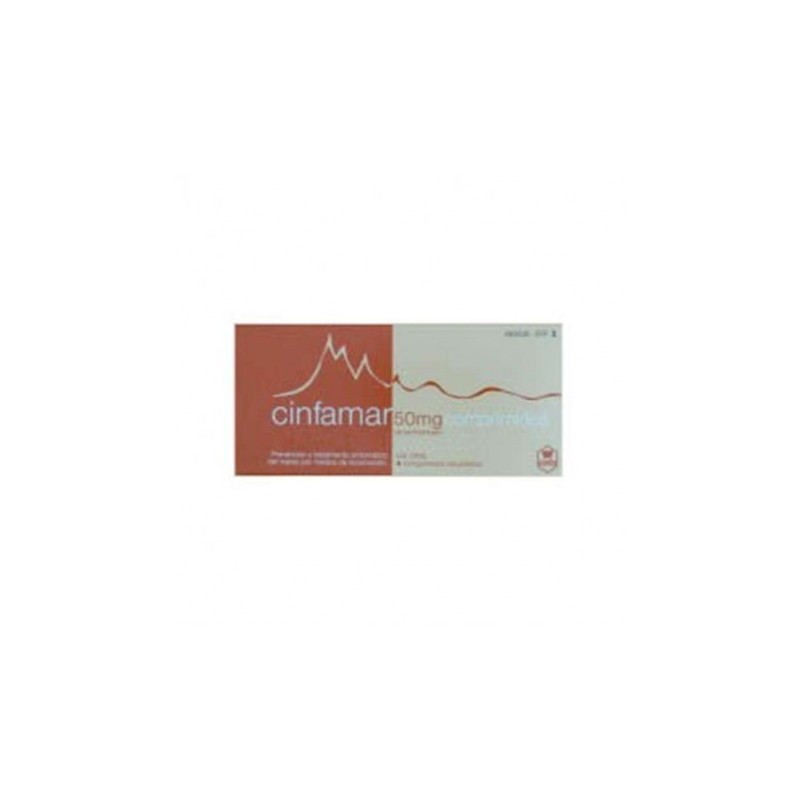 CINFAMAR 50 mg 4 COMPRIMIDOS RECUBIERTOS