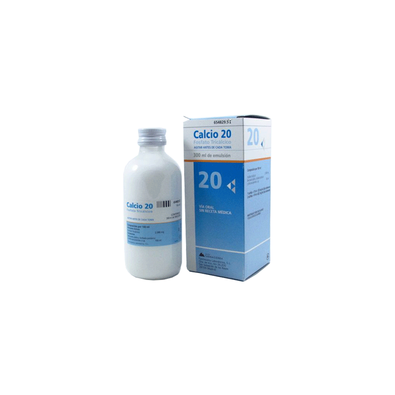 Calcio 20 Emulsión Oral 300 ml
