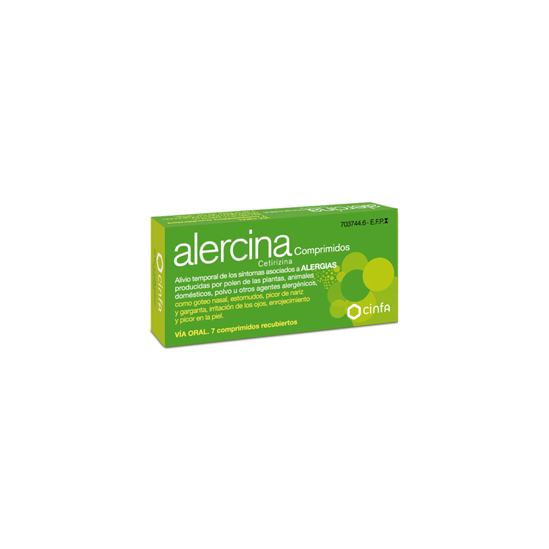 ALERCINA 10 mg 7 COMPRIMIDOS RECUBIERTOS