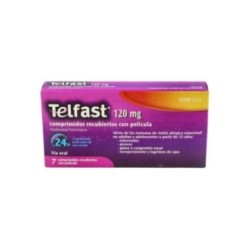 TELFAST 120 mg 7 COMPRIMIDOS RECUBIERTOS