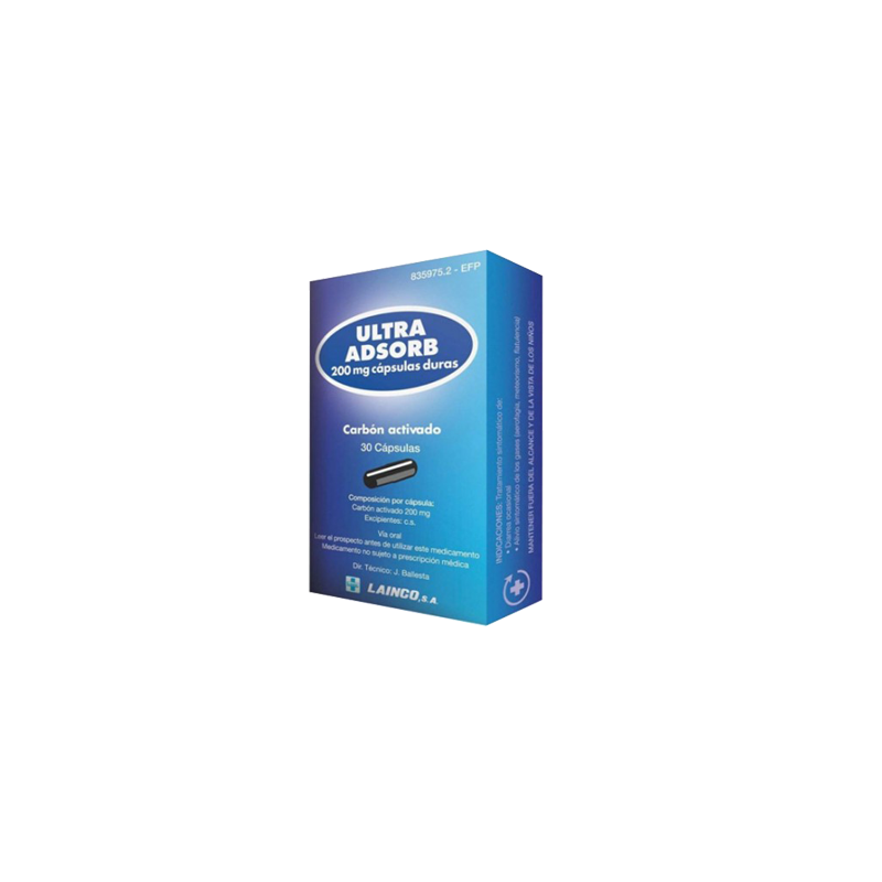 ULTRA ADSORB 200 mg 30 CAPSULAS