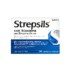 STREPSILS CON LIDOCAINA 24 PASTILLAS PARA CHUPAR