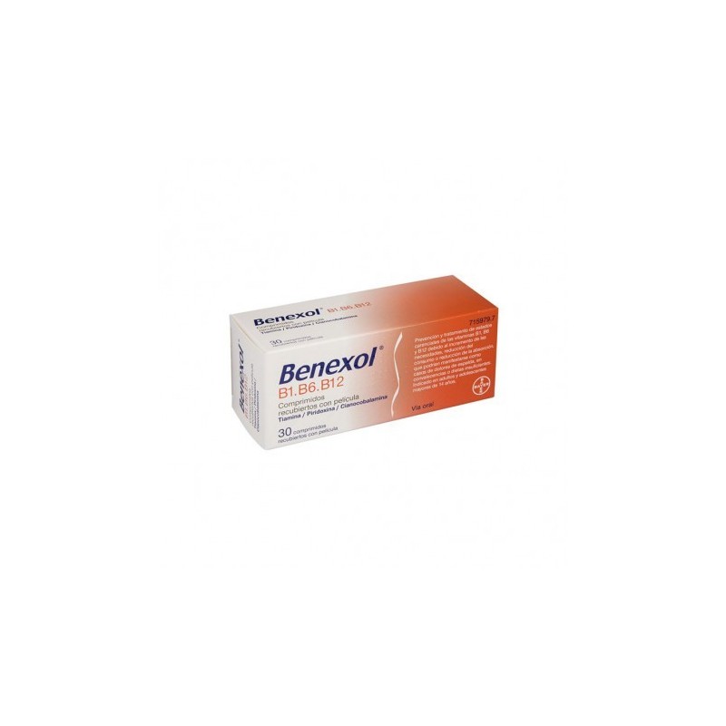BENEXOL B1-B6-B12 30 COMPRIMIDOS RECUBIERTOS