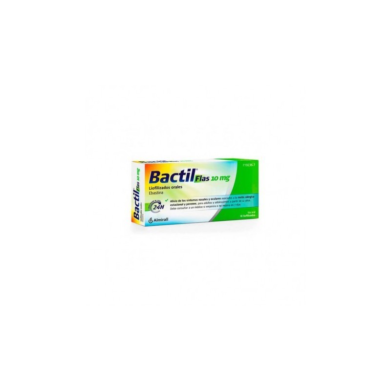 BACTIL FLAS 10 mg 10 LIOFILIZADOS ORALES