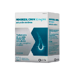 MINOXIDIL CINFA 50 mg/ml SOLUCION CUTANEA 2 FRASCOS 120 ml