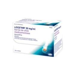 LOCETAR 50 mg/ml BARNIZ UÑAS MEDICAMENTOSO 1 FRASCO 5 ml (VIDRIO TIPO III)