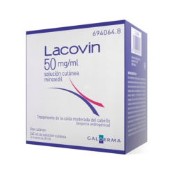LACOVIN 50 mg/ml SOLUCION CUTANEA 4 FRASCOS 60 ml