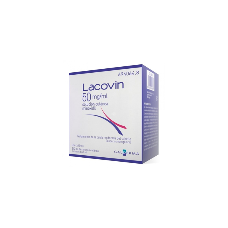 LACOVIN 50 mg/ml SOLUCION CUTANEA 4 FRASCOS 60 ml