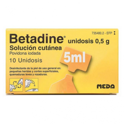 BETADINE UNIDOSIS 100 mg/ml SOLUCION CUTANEA 10 UNIDOSIS 5 ml