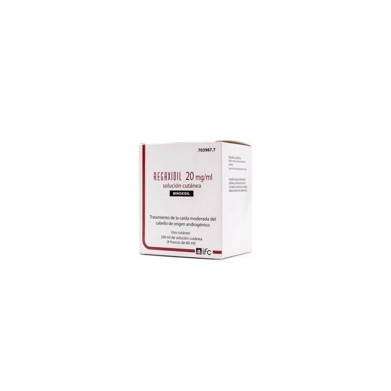 REGAXIDIL 20 mg/ml SOLUCION CUTANEA 4 FRASCOS 60 ml