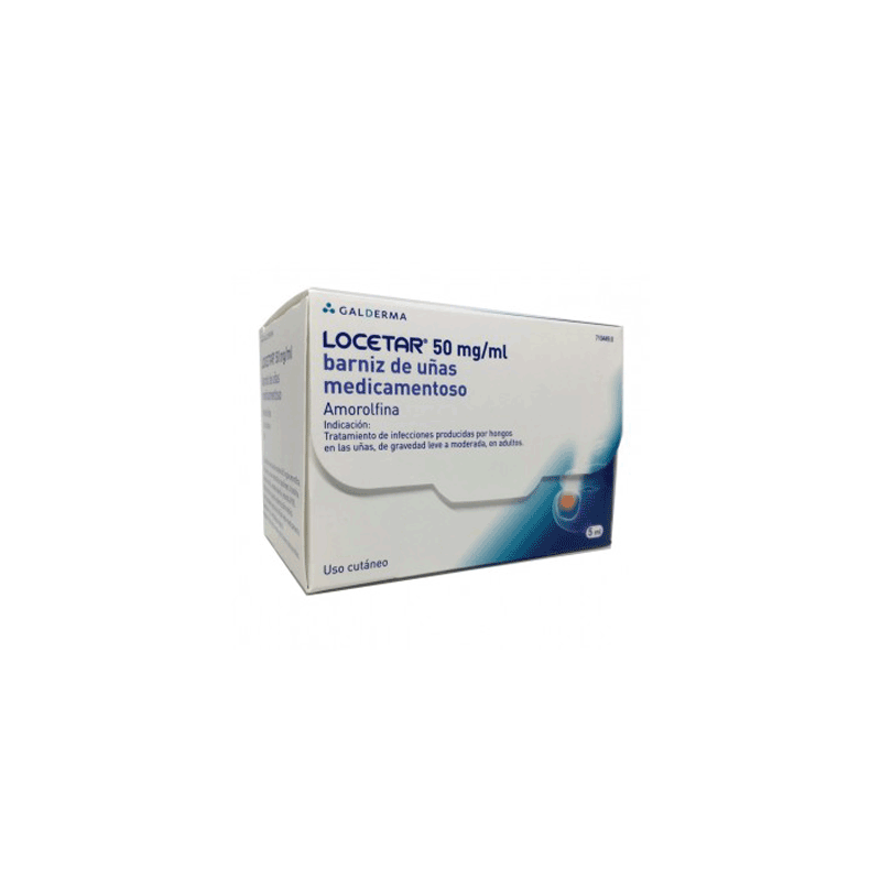 LOCETAR 50 mg/ml BARNIZ UÑAS MEDICAMENTOSO 1 FRASCO 5 ml (VIDRIO TIPO III)