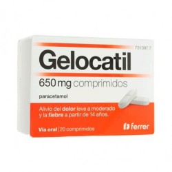 GELOCATIL 650 mg 20 COMPRIMIDOS