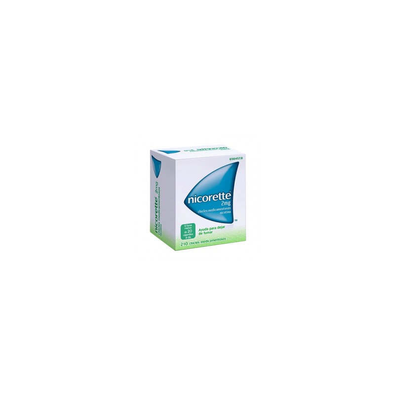 NICORETTE 2 mg 210 CHICLES MEDICAMENTOSOS