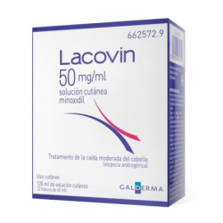 LACOVIN 50 mg/ml SOLUCION CUTANEA 2 FRASCOS 60 ml