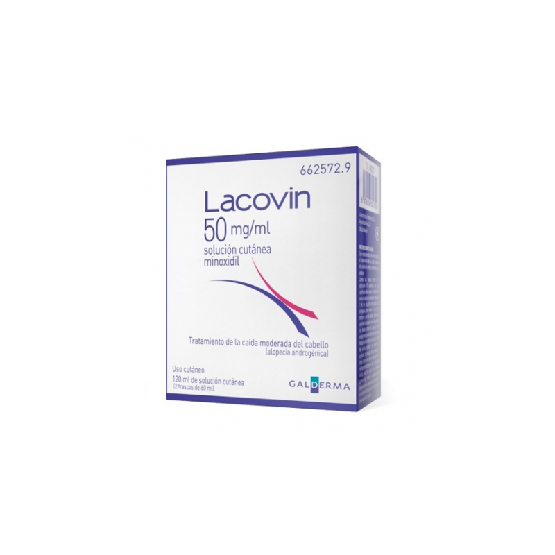 LACOVIN 50 mg/ml SOLUCION CUTANEA 2 FRASCOS 60 ml