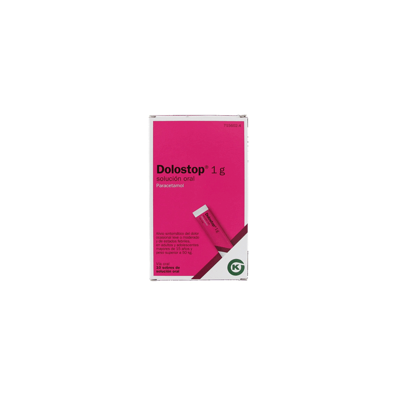 DOLOSTOP 1 g 10 SOBRES SOLUCION ORAL 10 ml