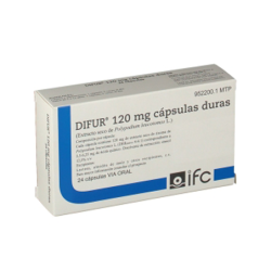 DIFUR 120 mg 24 CAPSULAS