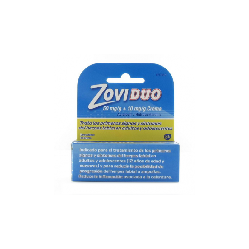 ZOVIDUO 50 mg/g + 10 mg/g CREMA 1 TUBO 2 g