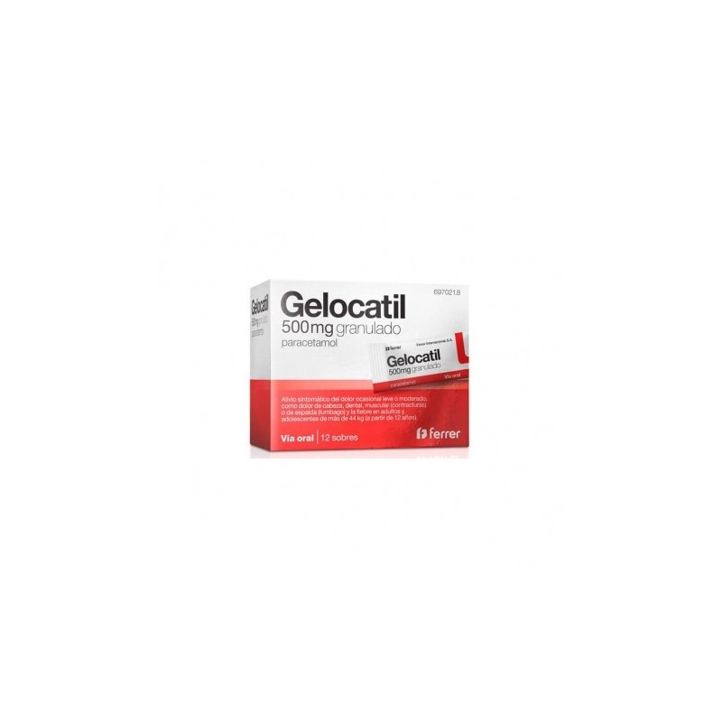 GELOCATIL 500 mg 12 SOBRES GRANULADO ORAL