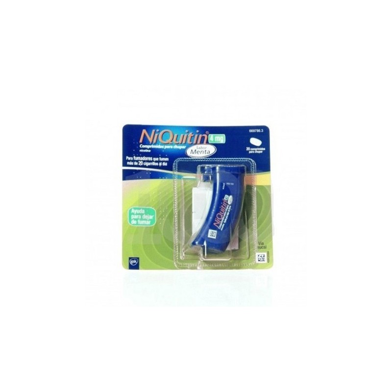 NIQUITIN 4 mg 60 COMPRIMIDOS PARA CHUPAR (SABOR MENTA)