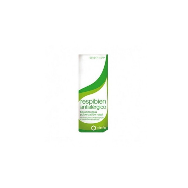 RESPIBIEN ANTIALERGICO 0,5 mg/ml + 0,5 mg/ml SOLUCION PARA PULVERIZACION NASAL 1 FRASCO 15 ml