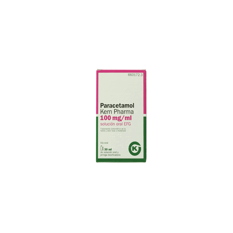 Paracetamol Kern Pharma 100 mg 30 Mililitros