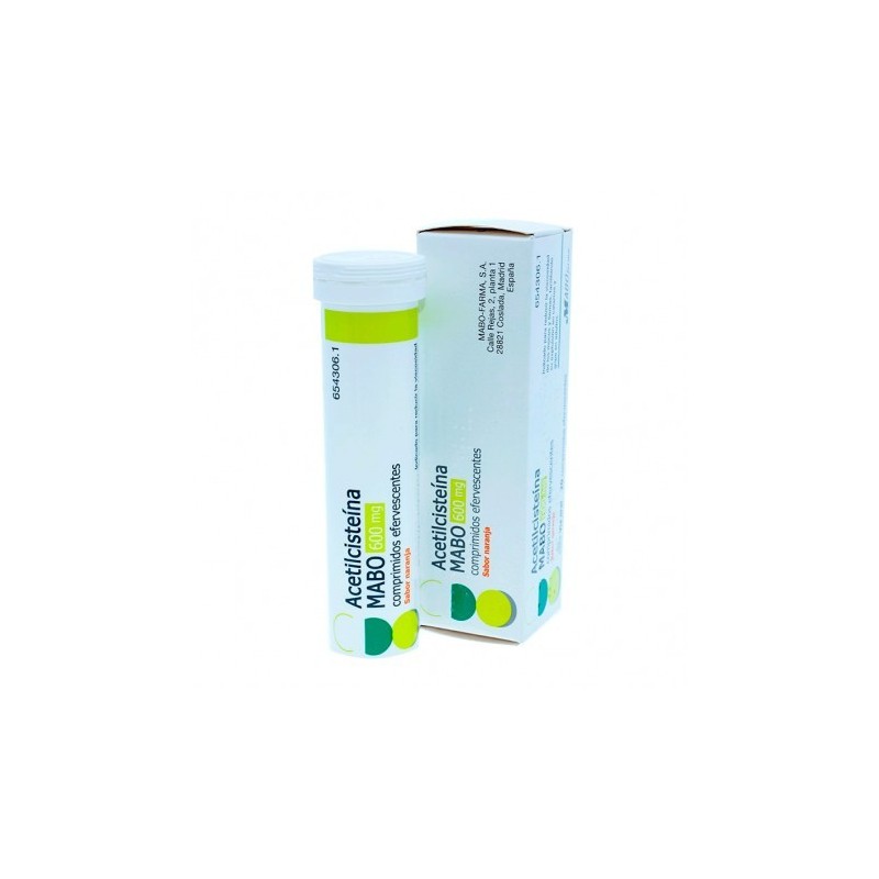 ACETILCISTEINA MABO 600 mg 20 COMPRIMIDOS EFERVESCENTES (SABOR NARANJA)