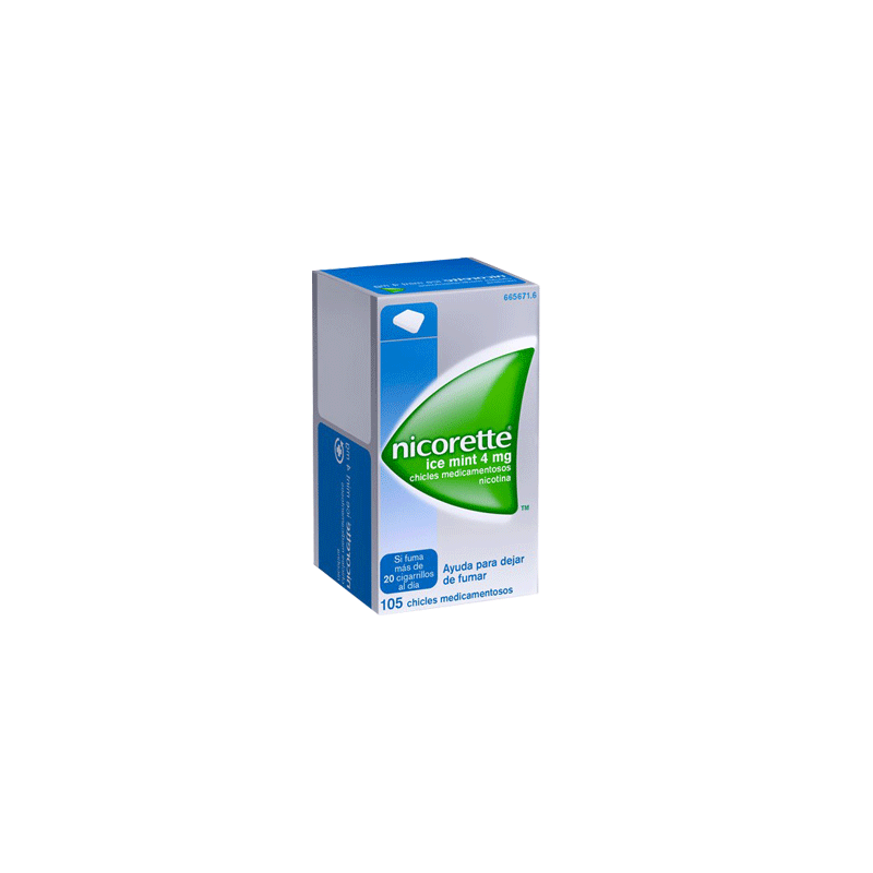 NICORETTE ICE MINT 4 mg 105 CHICLES MEDICAMENTOSOS
