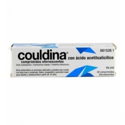 COULDINA CON ACIDO ACETILSALICILICO 500 mg/2 mg/7,5 mg 20 COMPRIMIDOS EFERVESCENTES
