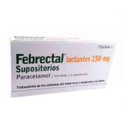 FEBRECTAL LACTANTES 150MG PARACETAMOL 6 SUPOSITORIOS