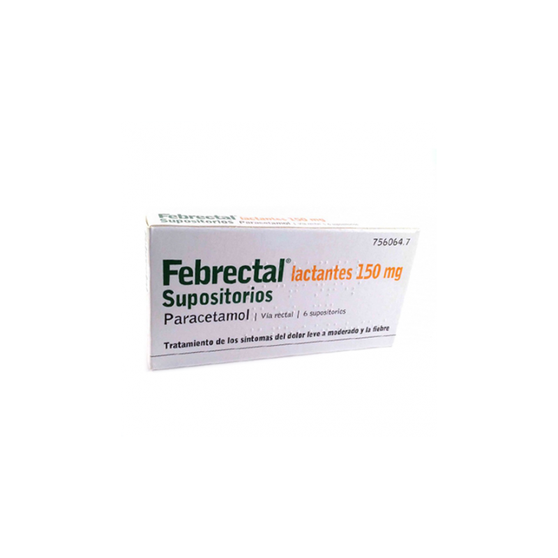 FEBRECTAL LACTANTES 150MG PARACETAMOL 6 SUPOSITORIOS