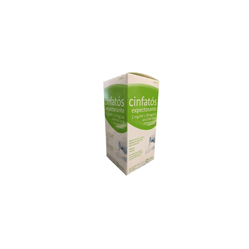 CINFATOS EXPECTORANTE 2 mg/ml + 20 mg/ml SOLUCION ORAL 1 FRASCO 125 ml (PET)