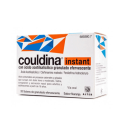 COULDINA INSTANT CON ACIDO ACETILSALICILICO 20 SOBRES GRANULADO EFERVESCENTE