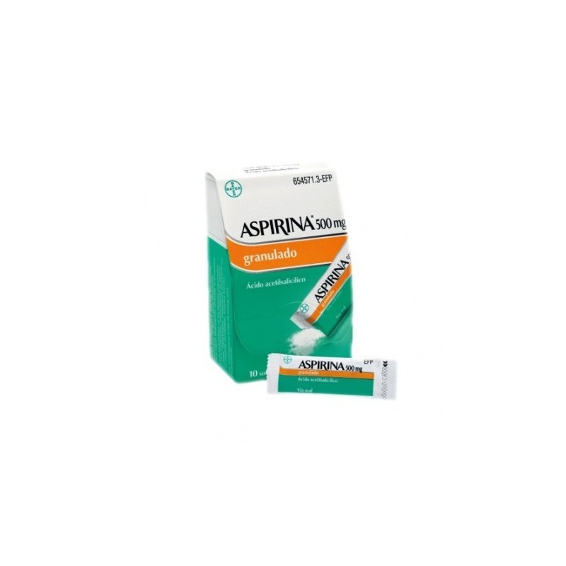 ASPIRINA 500 mg 10 SOBRES GRANULADO ORAL