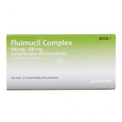 FLUIMUCIL COMPLEX 500 mg/200 mg 12 COMPRIMIDOS EFERVESCENTES