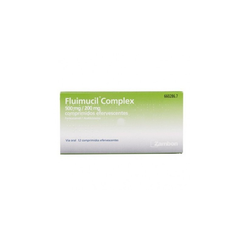 FLUIMUCIL COMPLEX 500 mg/200 mg 12 COMPRIMIDOS EFERVESCENTES