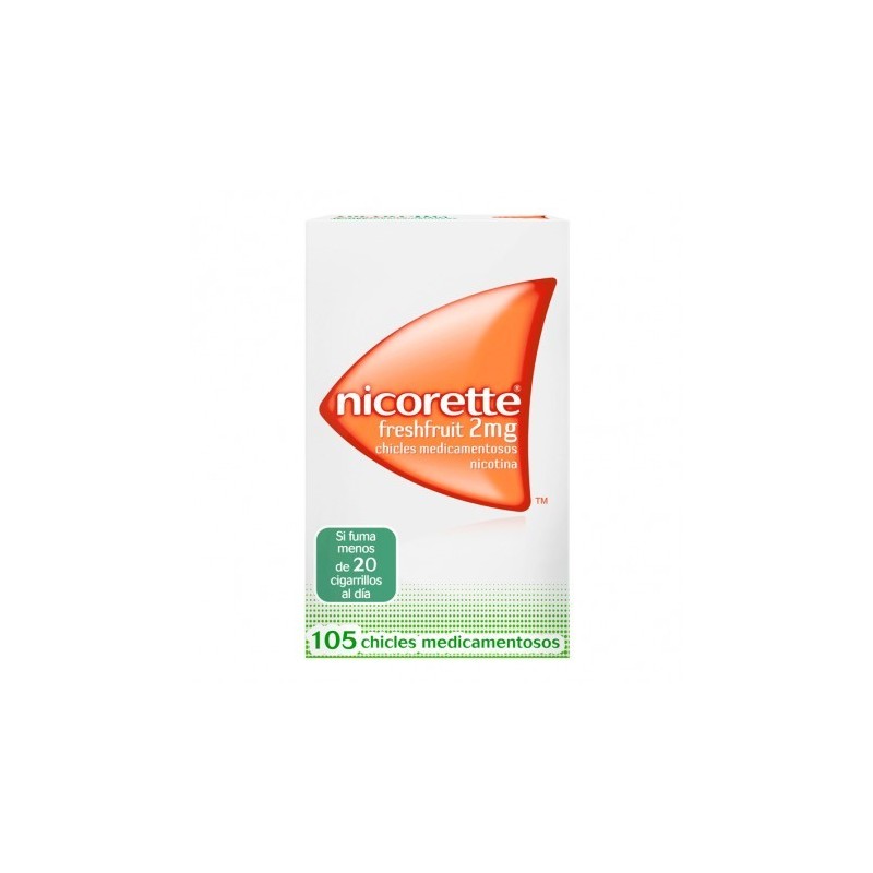 NICORETTE FRESHFRUIT 2 mg 105 CHICLES MEDICAMENTOSOS