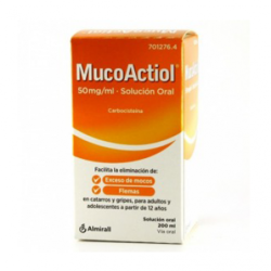 MUCOACTIOL 50 mg/ml SOLUCION ORAL 1 FRASCO 200 ml