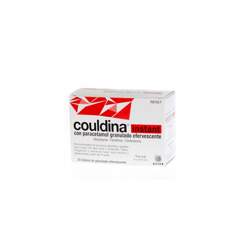 COULDINA INSTANT CON PARACETAMOL 20 SOBRES GRANULADO EFERVESCENTE