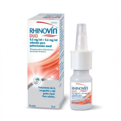 RHINOVIN DUO 0,5 mg/ml + 0,6 mg/ml SOLUCION PARA PULVERIZACION NASAL 1 FRASCO 10 ml